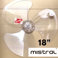 Original for Mistral Stand 18"Fan blade( Half Moon)FAN BLADE HOLE 8mm MSF1805M/MSF1805MR/MWF1882/MWF