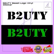BEAST B2UTY KPOP LOGO V4 design vinyl sticker Hanfel ( Die-cut) / Decal Sticker