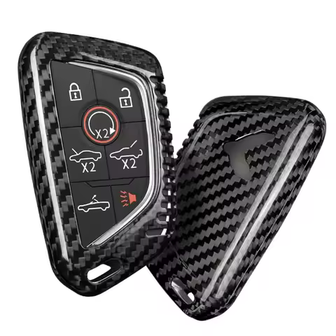 For Corvette C8 key fob cover 2023 Carbon Fiber Key Shell for Chevrolet Corvette C8 Stingray Z06 Z51