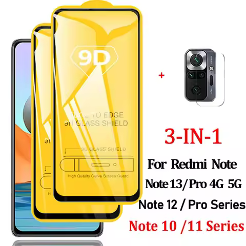 Redmi Note12 Pro Glass,Redmi-Note 13 12 11 10 S Glass For Xiaomi 11T 12T Pro 13T Redmi Note 10s 11 T