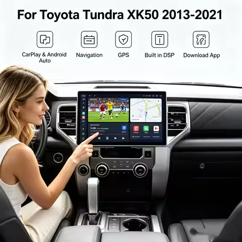 14.6" Android Car Radio For Toyota Tundra XK50 2013-2021 Auto Intelligent System Stereo Multimedia P