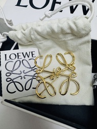 Loewe 金屬胸針 骰仔皮繩 連盒