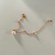 Handmade Single Pearl Bracelet | 14K Gold Filled | Minimalist
