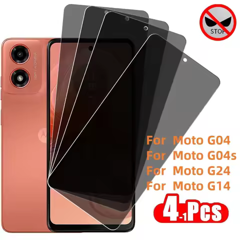 4P/3P/2P/1P Privacy Screen Protector For Moto G04 Tempered Glass Anti-spy Anti Peeping Phone Film Fo