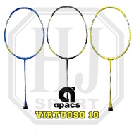 Original Apacs Virtuoso Racket 10 Bonus Strings And Badminton Bag