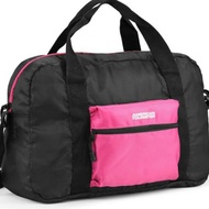 American Tourister Travel Accessories Foldable Shoulder Bag Pink Fast Shipping