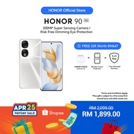 HONOR 90 5G Smartphone 19(12+7)GB+256/512GB 200MP Super Sensing Camera Risk Free Dimming Eye Protection Display