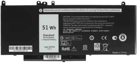 7.4V 51WH Laptop Battery G5M10 for DELL Latitude E5450 E5550 Notebook 15.6" G5M10 8V5GX R9XM9 WYJC2 