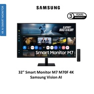 SAMSUNG 32inch M70F 4K Resolution Smart Monitor with Smart TV Apps LS32FM700UEXXS