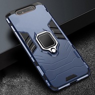 For Samsung Galaxy A80 Case Armor PC Cover Finger Ring Holder Phone Case-