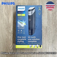 Philips® All-in-One Trimmer Series 5000 MG5910/28 ‎ฟิลิปส์ เครื่องโกนขนไฟฟ้า สำหรับใบหน้า ผมและร่างกาย
