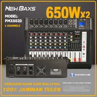 NewBaxs 【guarantee】PMX802D มิกเซอร์เสียงระดับมืออาชีพ 8-channel 16DSP อีควอไลเซอร์ 2 ชั้น EQ 650W กำ