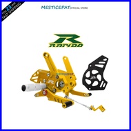 RAPIDO SINGLE RACING FOOTREST FOR YAMAHA Y15ZR + FRONT SPROCKET COVER V.2 YSUKU Y15