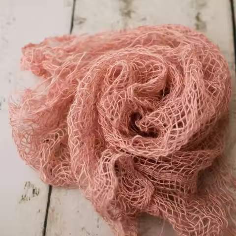 Newborn Hemp Rope Pillow Blanket, Baby Photography Props, Solid Color Pillow Blanket for Male and Fe