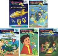 The Magic School Bus Rides Again 5 books set,English chapter bridge book for children