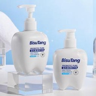 【BisuTang益生菌清新牙膏】牙漬海鹽薄荷清新口腔按壓式牙膏260g