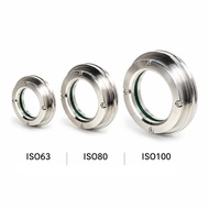 304 Stainless Steel ISO Vacuum Sight Glass Flange Viewport Vacuum Window KF Vacuum Chamber Inspectio