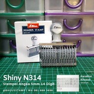 Shiny N314 14 Digit 5mm Manual Stamp