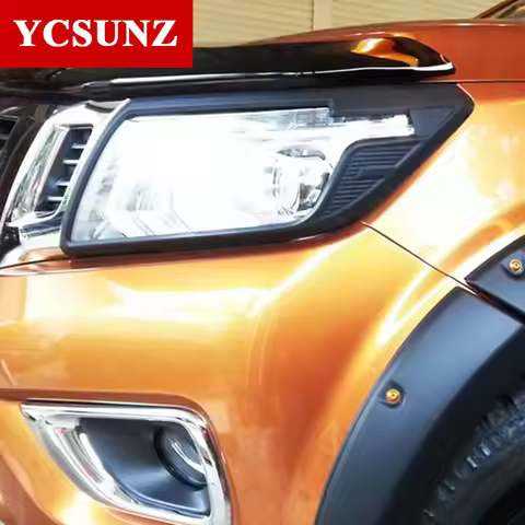 Headlights Cover For Nissan Navara Np300 D23 2014-2020 Accessories For Nissan Frontier 2016 Car Styl