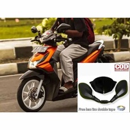 paketan aksesoris spion click Thailand plus visor beat karbu bahan aklirik plus double tipe