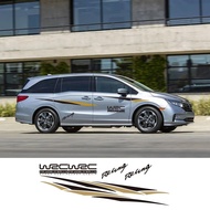 Car Side Stickers For Honda Odyssey LX RC 1 Shuttle Van MVP Minivan Auto Tuning Accessories WRC Raci