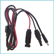 Utake Solar Panel Connectors to 5 5mmx2 1mm Adapter Extension Cable 16AWG Adapter