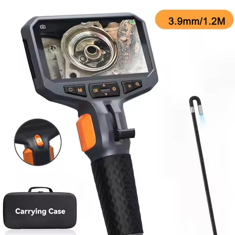 TESLONG TD450S 4.5 Inch IPS Screen 3.9mm Lens Articulating Borescope Inspection Camera 1.2M Flexible