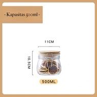 [MS] Toples Kaca Serbaguna Toples Kue Kacang Biji-bijian Toples Kaca Imlek Lebaran