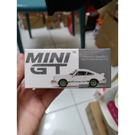 Mini GT Porsche 911 Carrera RS 2.7 Grand Prix White with Green Livery #801