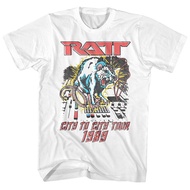 Hot selling RATT Rock Band 1983 Electronic Music Year of the Rat City Tour'89 RattT T-shirt S-3XL