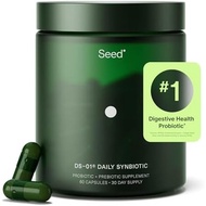 Seed DS-01 Daily Synbiotic - Prebiotic and Probiotic for Women & Men - Digestive Health, Gut Health,