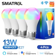เบ้าWiFiหลอดไฟสมาร์ทโคมไฟE27หลอดไฟไร้สาย9W LEDเมจิกRGB + Wสีหรี่แสงเปลี่ยนIOS/Android