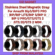 Stainless Steel Magnetic Strap For Amazfit Active/Gtr mini/Gts2&4 mini /Gts 2/Gts2 E/Gts/Gts 3/Bip 3