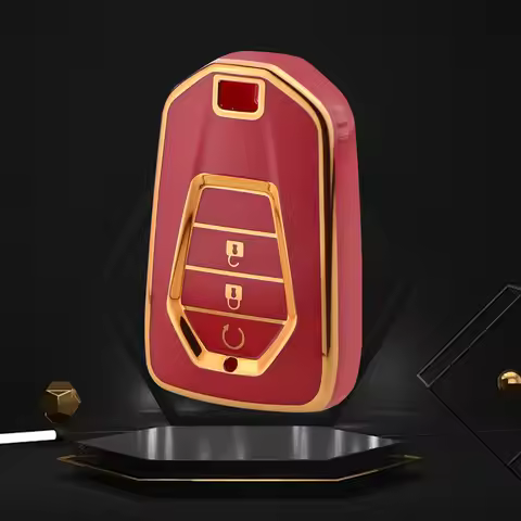 3 Buttons Key Fob Cover for ISUZU Dmax D-max Mux 2021 2022+ D-max MU-X 3.0 Mux Key Case Keyshell Pro