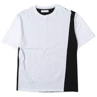 ESTNATION 24SS Made in Japan Bi-color Cut and Sew 41-234-13-040117 M WHITE/BLACK Short Sleeve T-shir