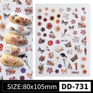 Nail Sticker - Decal Sticker Flower + Leaf DD-731