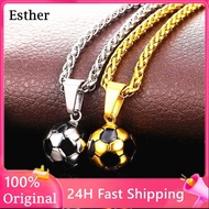 ⚽Sports Football Necklace for men gold necklace for men stainless steel necklace silver necklace for men Football Boy's Gift necklace for men aesthetic necklace gold pawnable jewelry 18k gold pawnable jewelry Fashion Chain Necklaces for friendship