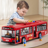 Children's Bus Toys Large Door Bus Model Simulation Baby Bus Bus Boy Toys