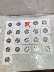 1997年香港壹圓硬幣（A0324 A0316 A0315 A0314 A0313 A0311 A9310 A0308 A0309 A0307 A0305 A0304 A0323 A0322 A032