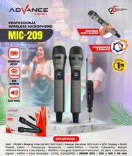 [COD CEPAT] Mic Tanpa Kabel Isi 2pcs Advance MIC-206 / 207 / 208/209 Profesional 2 Mic Wireless Micr