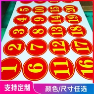 Waterproof Number Number Sticker Number Flowing Water Number Serial Number Letter Sticker Seat Numbe