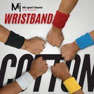 [Mi Sport House] Cotton Wrist Band Wristband Gelang Tangan (8 x 8cm) - Badminton, Tennis, Gym, Ping 