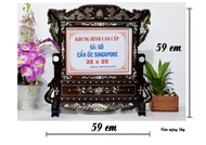 kHUNG HÌNH THỜ GỖ GÕ 35X25