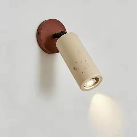 Creative Deisgn Stone Wall Lamps Travertine Lampshade Wood Base Hotel Bedside Spot Reading Lights E2