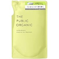 The Public Organic Treatment Refill, Super Bouncy, 13.5 fl oz (400 ml), Amino Acid, Aroma, Essential Oils, Hair Care, Non-Silicone, Made in Japan