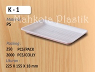 Styrofoam Tray Buah Piring Gabus isi 50pcs (Packing Kardus)