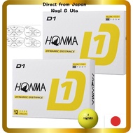 Honma Golf D1 Golf Balls, 2024 Model, BT2401, 2 Dozen (24 Balls), with Shot Markers Direct　from Jap