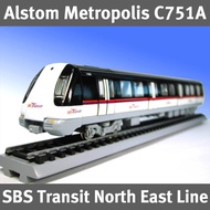 [SG STOCK] CMNL SBS Transit Alstom Metropolis C751A North East Purple Line MRT Train Model