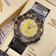 GRAND EAGLE นาฬิกาผู้ชาย แบรนด์แท้ กันน้ำได้ ระบบ ควอตซ์ สายนาฬืกา สแตนเลส ขนาด 41 มม แถมกล่องแบรนด์ฟรี