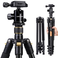 K&amp;F Concept TM2324 62" Compact Light Aluminium Tripod with Quick Release Plate Ball Head and Carrying Bag for Travel for DSLR Canon Nikon Sony Camera